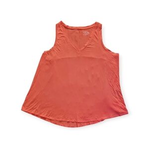 Time and Tru V-Neck Coral Tank Top